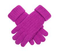 Women’s Ribbed Knit Gloves - Orchid / One