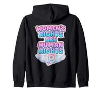 Women’s Rights Are Human Right Statement Design Zip Hoodie