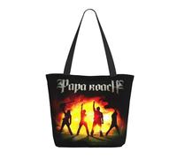 Women’s Roach Music Rock Band Papa Tote Bag Reusable Travel & Grocery Shoulder Bag Essential for Daily Commute & Work
