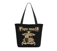 Women’s Roach Music Rock Band Papa Tote Bag Reusable Travel & Grocery Shoulder Bag Essential for Daily Commute & Work