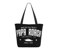 Women’s Roach Music Rock Band Papa Tote Bag Reusable Travel & Grocery Shoulder Bag Essential for Daily Commute & Work