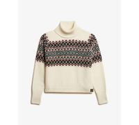 Superdry Fairisle High Neck Sweater Beige XL Woman