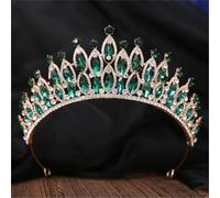 Women’S Royal Queen Tiara Crown With AB Color Crystals A Majestic Rhinestone Banquet Headdress For Costume Parties And Stage