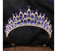 Women’S Royal Queen Tiara Crown With AB Color Crystals A Majestic Rhinestone Banquet Headdress For Costume Parties And Stage