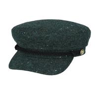 Women’s Sailor Hat - Stylish Autumn Winter Fashion Cap, Chic Vintage Inspired Wool Blend Newsboy Fisherman Hat (UK, Alpha, L, Green)