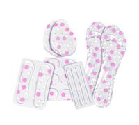 Women’s Sandal Insoles Set, Self-Adhesive TPU Gel Anti-Slip Pads | Forefoot, Seven-point, Heel and Strip Patches, for Brides, Bridesmaids, Pumps