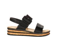 Rieker Women Sandals 62950, Ladies Strappy Sandals,Summer Shoe,Summer Sandal,Comfortable,Flat,Black (Schwarz / 00),40 EU / 6.5 UK