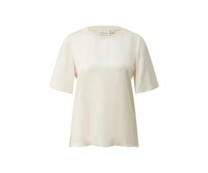 Women’s Satin Blend Ruffle Sleeve T-Shirt COMMA Beige 44