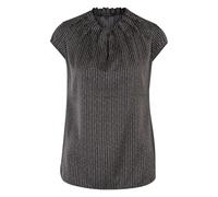 Women’s Satin Blouse with Ruffle COMMA Noir 42