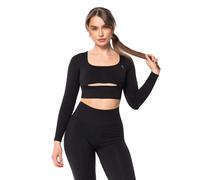 Women’s Seamless Long Sleeve Top Carpatree Dopamine Buzz Noir XS