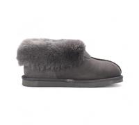 Women’s Sheepskin Suede Ankle Bootie Slip-On Winter - Cozy Fur Lined Non-Slip Boot, Warm Indoor Footwear for Winter Comfort
