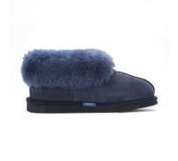 Women’s Sheepskin Suede Ankle Bootie Slip-On Winter - Cozy Fur Lined Non-Slip Boot, Warm Indoor Footwear for Winter Comfort