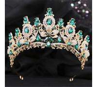 Women’S Silver Color Tiara With Blue Opal Crystals A Princess Headpiece Diadem For Pageant And Costume Accessories