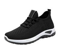 Women’s Slip Resistant Lace-Up Platform Trainers Size 4.5 Durable Mesh Breathable Lightweight Sport Shoes Comfy Wide Fitting Trainer with Soft Soled Summer Flat Orthopeadic Cloud Shoe for Outdoor