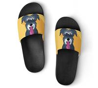 Women’S Slippers Schnauzer Breed Dog Shower Sandals Bathroom Slippers Home Slides for Woman
