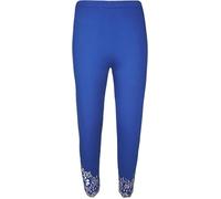 Women’s Sparkly Sequin Beaded Leggings Plus Size 12-26 - Slim Fit Stretch Party Trousers with Elegant Scallop Design (UK, Numeric, 12, 14, Slim, Regular, Royal Blue)