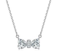 Women s Sterling Silver Bow Pendant Cubic Zirconia Twelve Constellations Birthstone Jewellery for Girls jewelry