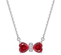 Women s Sterling Silver Bow Pendant Cubic Zirconia Twelve Constellations Birthstone Jewellery for Girls jewelry