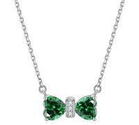 Women s Sterling Silver Bow Pendant Cubic Zirconia Twelve Constellations Birthstone Jewellery for Girls jewelry