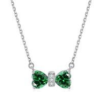 Women s Sterling Silver Bow Pendant Cubic Zirconia Twelve Constellations Birthstone Jewellery for Girls jewelry