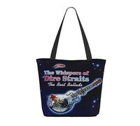 Women’s Straits Rock Band Dire Tote Bag Reusable Travel & Grocery Shoulder Bag Essential for Daily Commute & Work
