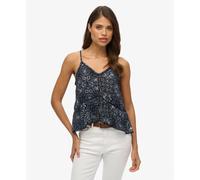 Women’s striped tank top Superdry Bleu XS