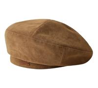 Women’s Suede Beret Hat Retro Style Slouchy Painter Cap 2025 Fall Winter Chic Suede Leather Artist Hat, Camel, M