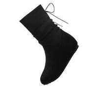 Women’s Suede Wedge Ankle Boots - Mid-Calf Booties with Slouch Design and Back Tie, Soft Comfortable Hidden Heel Boots for Bookshop Visits and Weekend Meetups