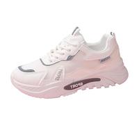 Women’S Summer Chunky-Soled Trainers Lightweight, Breathable Grey