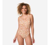 Women’s Surfing Leopard Print One-piece Swimsuit - Aurely Beige