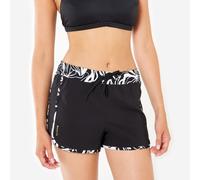 Women’s Surfing Swim Shorts - Tini Black And White