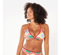 Women’s Surfing Triangle Swimsuit Top - Mae Sangria Red