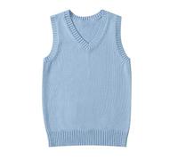 Women’s Sweater Vest V Neck JK Uniform Kint Vests Solid Classic Sleeveless Pullover Sweaters Tops 2025 New