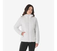 Women’s Synthetic Trekking Down Jacket With Hood - MT100 - Non-dyed