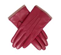 Women’s Three-Point Wool Blend-Lined Leather Gloves with Knitted Cuffs - SHIRAZ / L