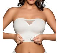 Women S Underwire Seamless Breath Convertible Strapless Bras for Women Bandeau Bra Topable Convertible Strapless Bandeau Bra Grey Dark Grey Blue Green Army Green 100c 100d 100e 100f 105c 105d 105e