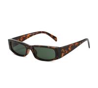 Women s Uv400 Rectangle Sunglasses, Lightweight Black Narrow Frame Resin Lens, Chic Square Eyewear for Driving and Outdoor Activities(03)