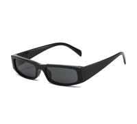 Women s Uv400 Rectangle Sunglasses, Lightweight Black Narrow Frame Resin Lens, Chic Square Eyewear for Driving and Outdoor Activities(01)