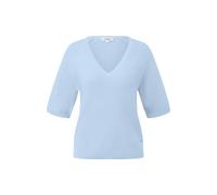 Women’s V-Neck Cotton Blend Knit Pullover s.Oliver Bleu 32