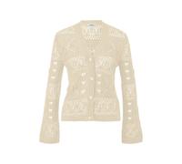 Women’s V-Neck Structured Cardigan with Button Placket s.Oliver Beige 42
