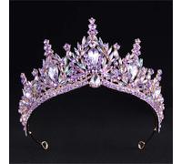 Women’S Vintage Gold Tone Tiara With Water Drop Crystals An Elegant Crown Diadem Hair Accessory For Theatrical And Formal Wear