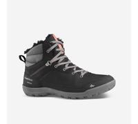 Women’s Warm And Waterproof Hiking Boots Nh100 Mid - Black