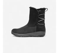 Women’s Warm And Waterproof Snow Hiking Boots Nh500 Leather - Black