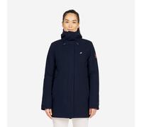 Women’s Warm Long Waterproof Sailing Jacket 500 Navy Blue