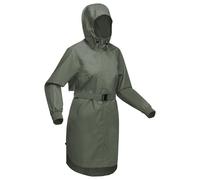 Women’s Waterproof Hiking Jacket - Raincut Long - Khaki