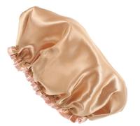Women’s Waterproof Shower Cap Double Layer Polyester EVA Bath Hat | Elastic Edge, Breathable Construction, Protects Thick Curly Hairstyles during Makeup Routines, Bathing and Bathroom Use