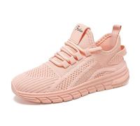 Women’s Wide Fit Running Trainers - Lightweight Breathable Mesh, Cushioned Shock-Absorbent Midsole Supportive Arch Non-Slip Flexible Sole for Walking Gym Jogging Fitness & Everyday Comfort (3.5,Pink)