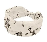 Women’s Wide Headbands, Cute Funny Dancing Skeletons Stretchy Sports Head Bands Hair Accessories Band for Yoga Running Daily Life