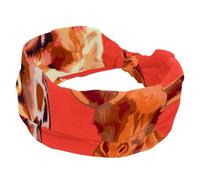 Women’s Wide Headbands, Cute Giraffe Stretchy Sports Head Bands Hair Accessories Band for Yoga Running Daily Life