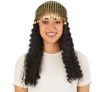 Women’s Wig Fortune Teller Halloween Fancy Dress Outfit Princess Gypsy mystic